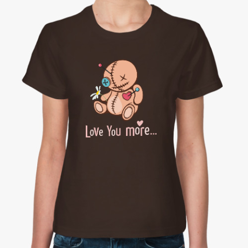 Женская футболка Love you more