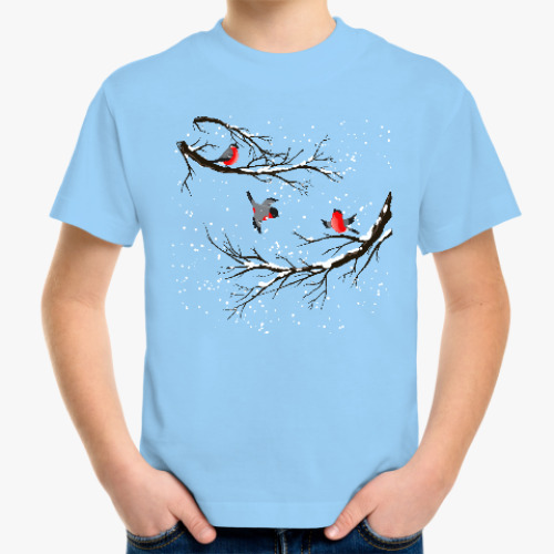Детская футболка Снегири
