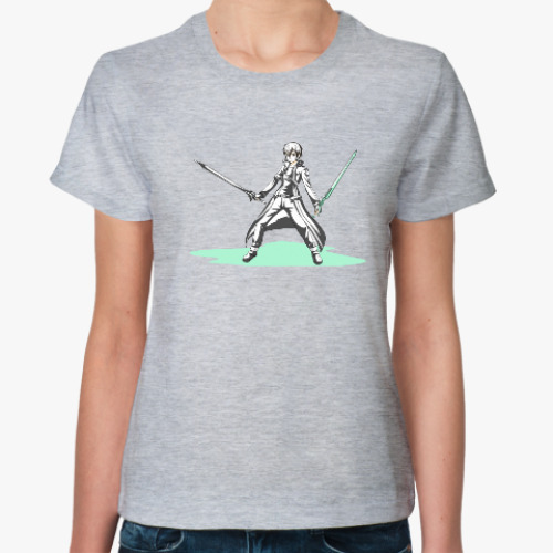 Женская футболка мечник Кирито
