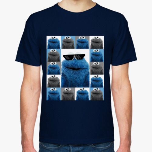 Футболка Cookie monster collage