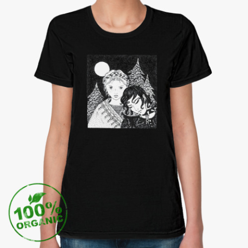 Женская футболка из органик-хлопка Кай и Герда