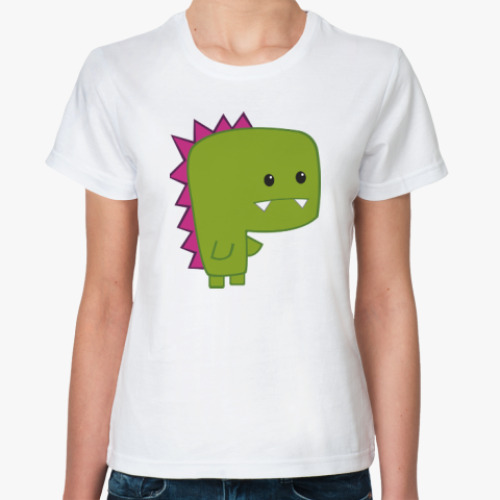 Классическая футболка Грустный динозаврик