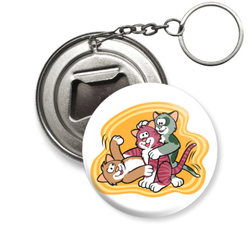 Брелок-открывашка Кошкины игры