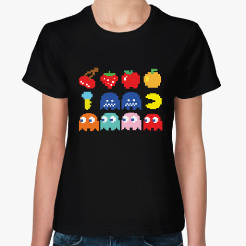 Женская футболка Pac-Man / PacMan / ПакМан