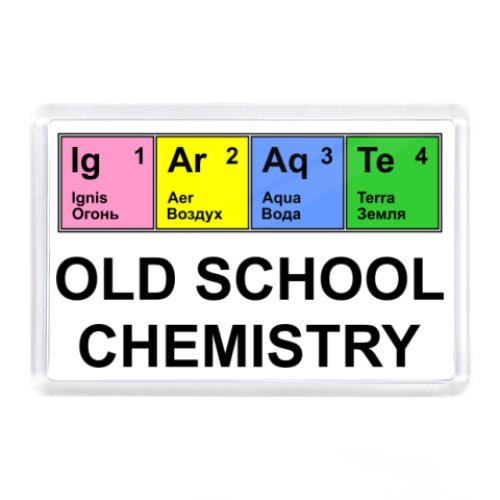 Магнит Old school chemistry