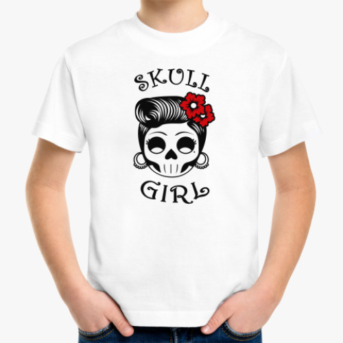 Детская футболка Skull_girl