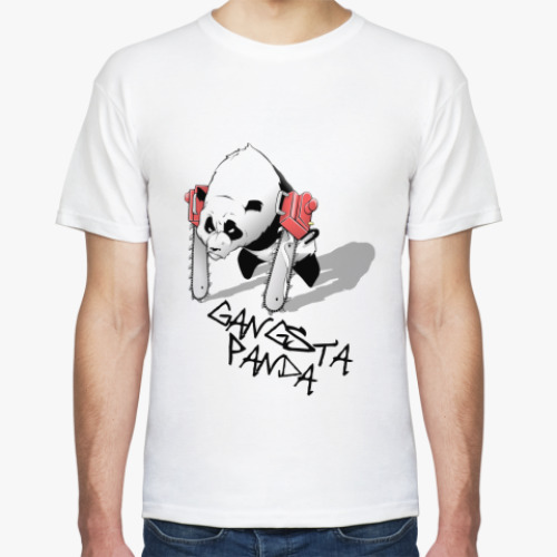 Футболка gangsta panda benzopila