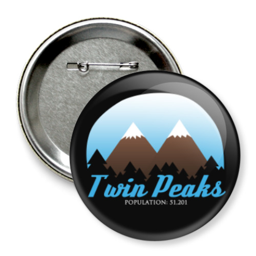 Значок 75мм Сериал Твин Пикс Twin Peaks