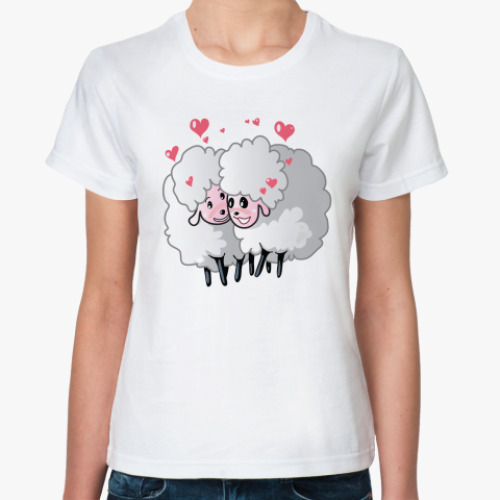 Классическая футболка Две овечки