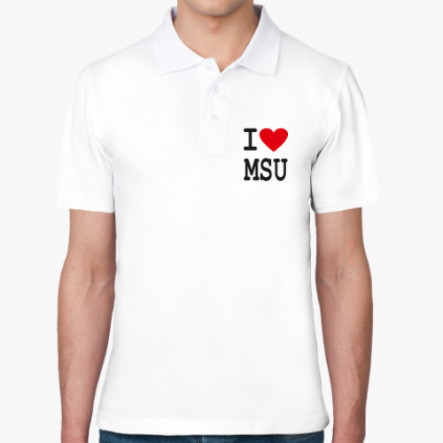 Рубашка поло  I Love MSU (муж.)