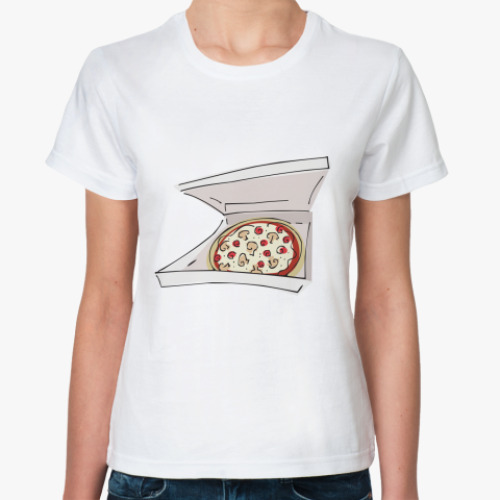 Классическая футболка Доставка пиццы