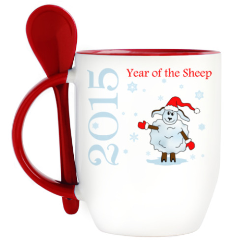 Кружка с ложкой 2015 – Year of the Sheep