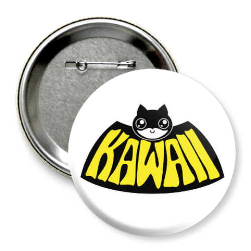 Значок 75мм Kawaii Batman