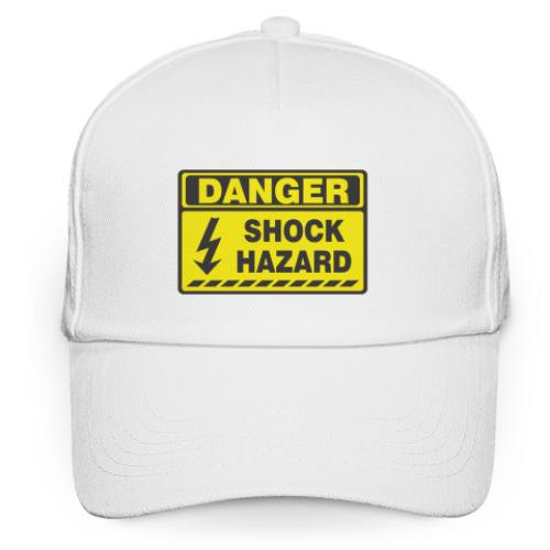 Кепка бейсболка danger shock hazard