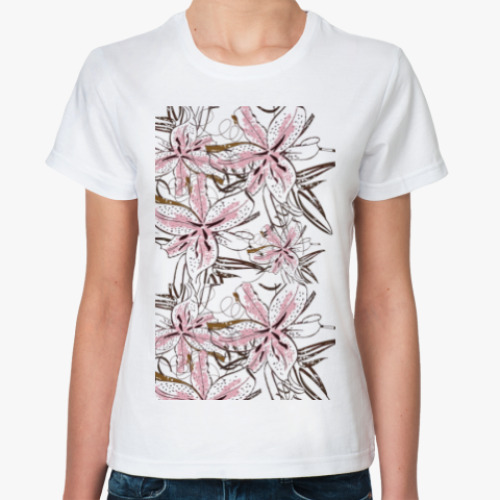 Классическая футболка лилии