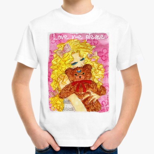 Детская футболка  Love me