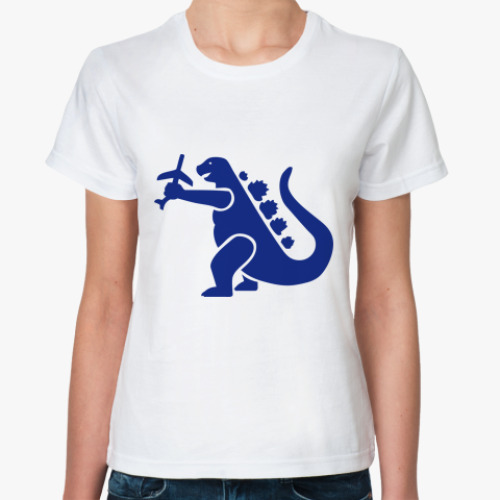 Классическая футболка Дракон Годзи