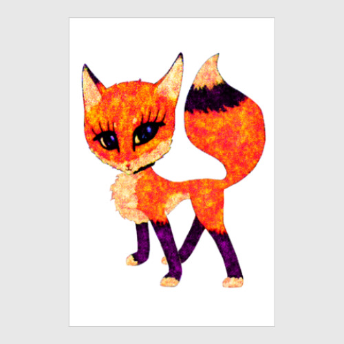 Постер Рыжая лисичка