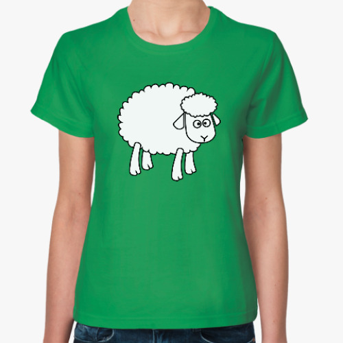 Женская футболка Овца