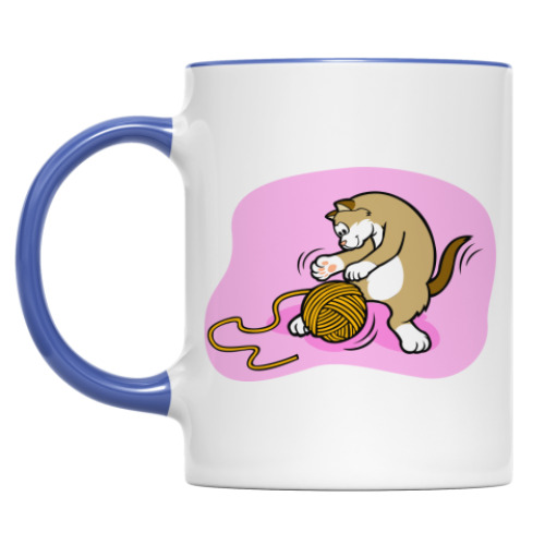 Кружка Кот с клубочком