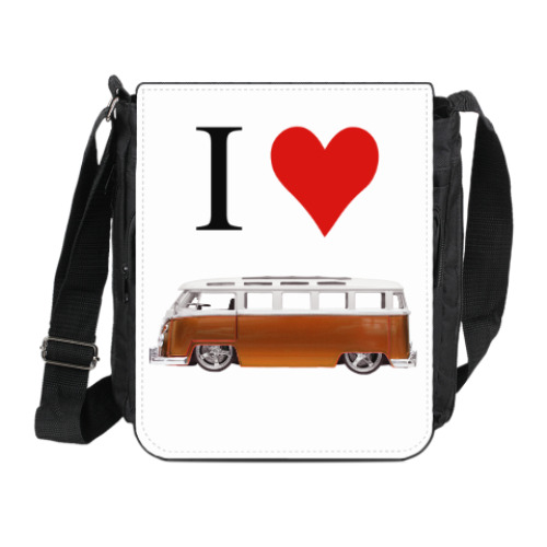 Сумка на плечо (мини-планшет) I Love Bus