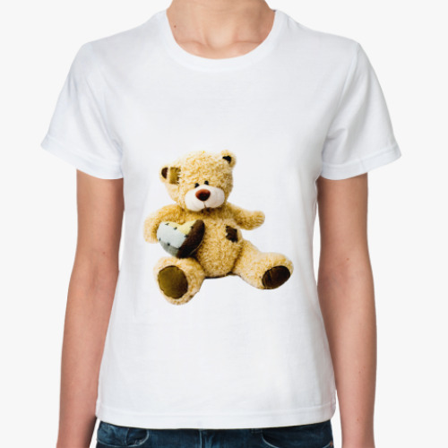 Классическая футболка  ''Bear with Heart''