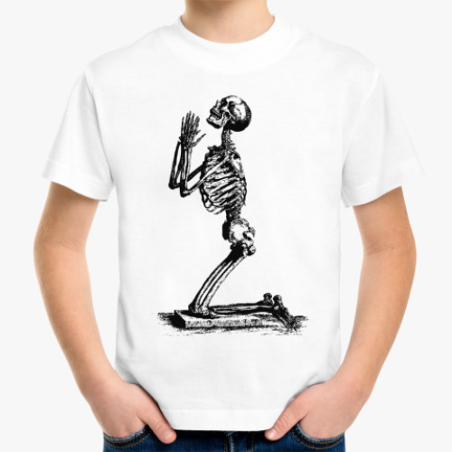 Детская футболка скелет