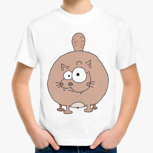 Детская футболка Кот