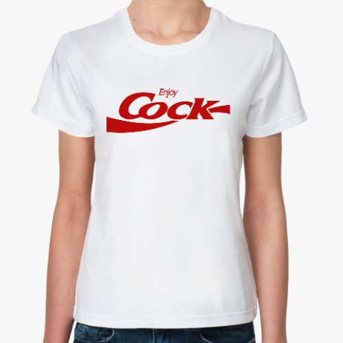 Классическая футболка Enjoy Cock