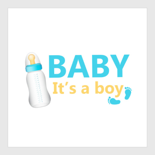Постер Baby It'a a boy