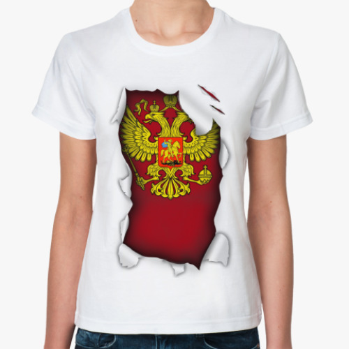 Классическая футболка Герб России