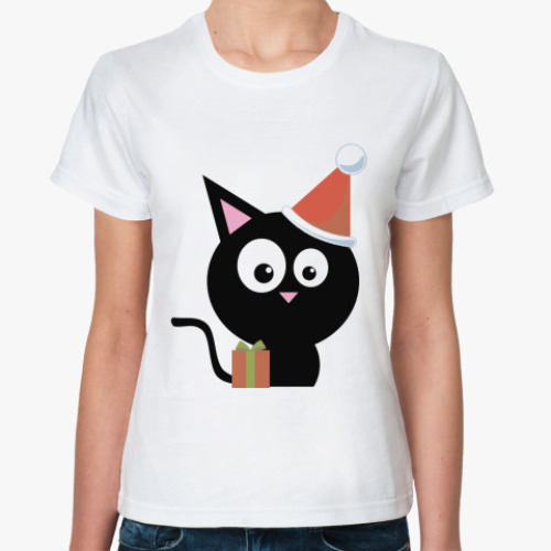 Классическая футболка котенок