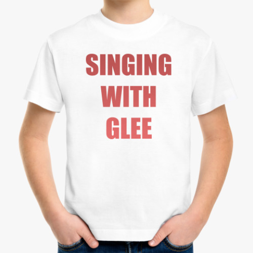 Детская футболка Singing with Glee