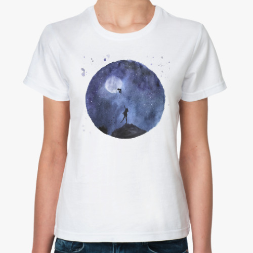 Классическая футболка Дотянуться до луны