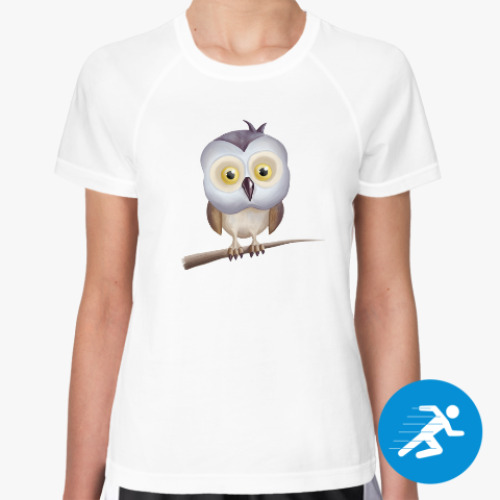 Женская спортивная футболка Милая сова