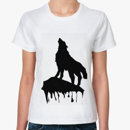 Классическая футболка Lonely Wolf