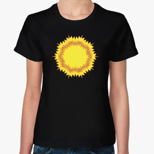 Женская футболка солнце