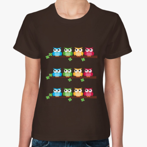 Женская футболка совы LovelyOwls