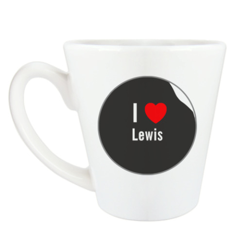 Чашка Латте I love Lewis