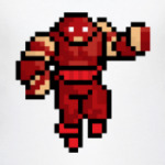 Красный супер-герой 8 бит