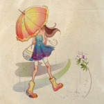  'Девушка с зонтиком'
