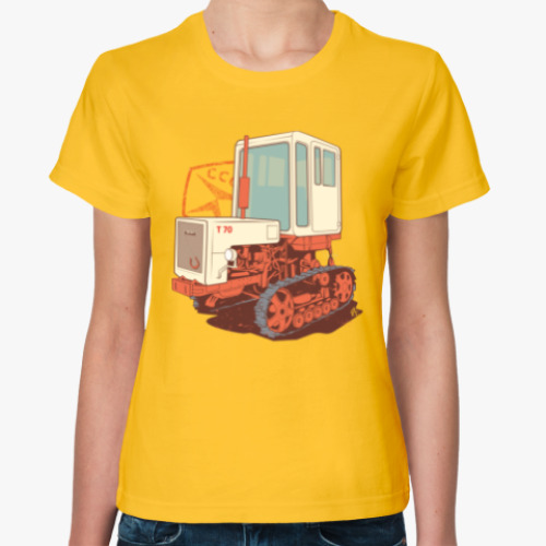 Женская футболка Трактор Т70