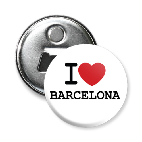 Магнит-открывашка I Love Barcelona