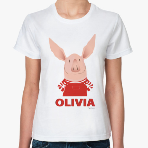 Классическая футболка  OLIVIA
