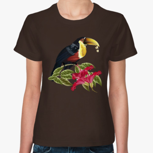 Женская футболка Красивая птица