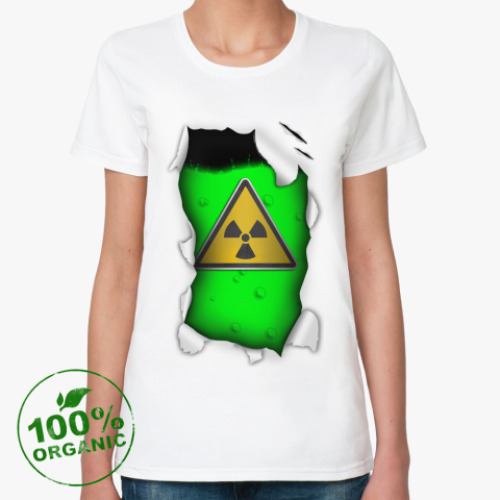 Женская футболка из органик-хлопка Радиация