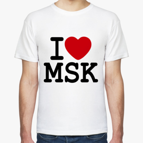 Футболка I Love MSK