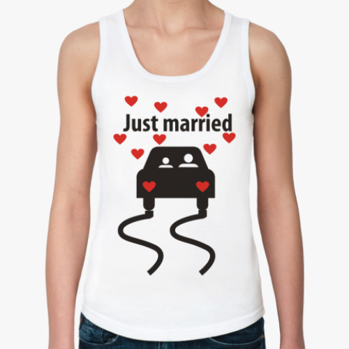Женская майка Just married