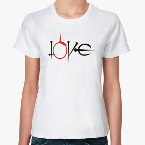 Классическая футболка 'Love'