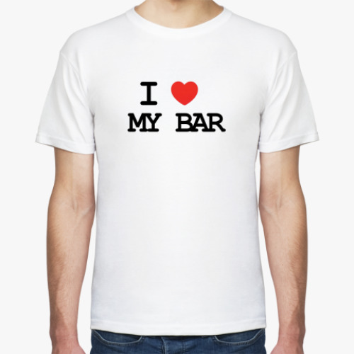 Футболка  I Love My Bar М